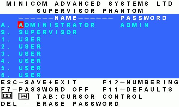 Auto numbering F12 Auto numbering F12 Auto numbering gives each Phantom Remote a sequential ID number. Auto numbering is done through the Management OSD.