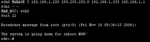3. Finished: After the system completed the Network Setup, it will reboot for the setup to be activated. (B) Broadcast/ Sniffer Mode Setup 1.