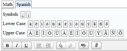 All words that are potentially misspelled will be indicated. The spell check tool is accessed by clicking the button from the toolbar or the context menu (accessed by pressing [Ctrl] + [M]).