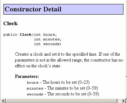 The this keyword The The clock clock stte stte hours, hours, Constructor: one one style style ( ( h, h, m, m, s) s) hours hours h; h; minutes minutes m; m; seconds seconds s; s; Inside n instnce