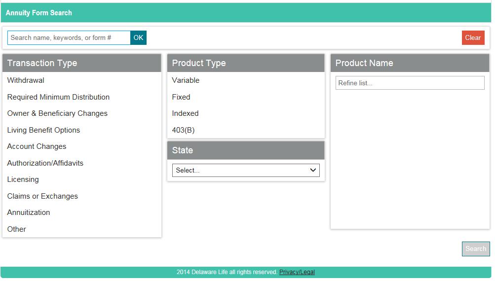 name or form number, you can use the Forms Wizard to access a form by entering the specific name or form number in the search box at the top of the page and