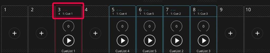 Cuelist LightShark has a Cue and Cuelist storage where the user may navigate through all the Cues and Cuelist stored (additional information ahead).