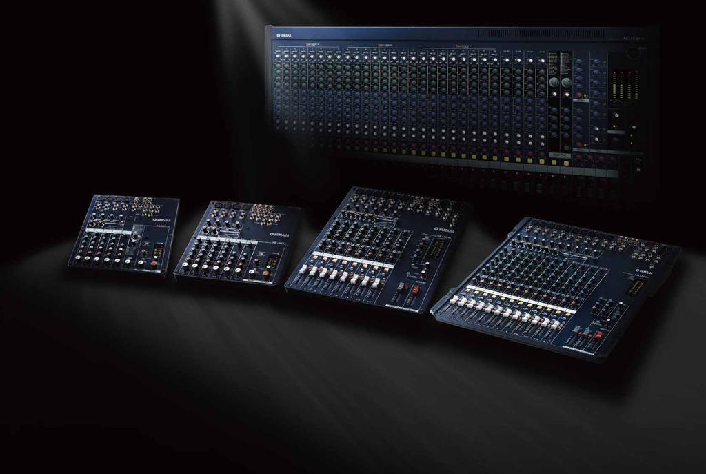 Whether you have a mixing application that involves only a few channels, or up to 32 inputs with a need for flexible signal routing, Yamaha s MG Series offers a console that will give you the