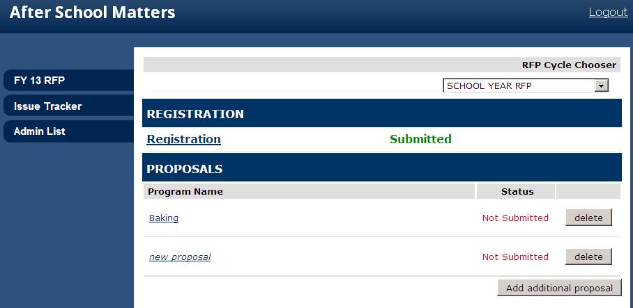 IV: NAVIGATING THE PROPOSAL SYSTEM Login Go to: http://www.youthservices.net/asm/. To login, enter your username (email) and password.
