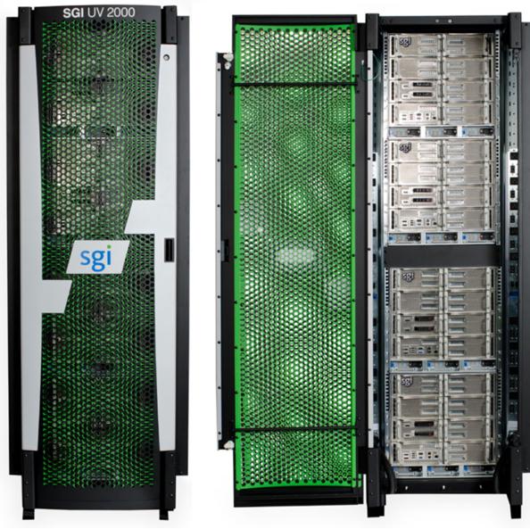 Applications SGI's UV 2000 "Big Brain Machine" Uses 32 Xeon Phi coprocessors Answers questions about the cosmos Team up with HP for National Renewable Energy