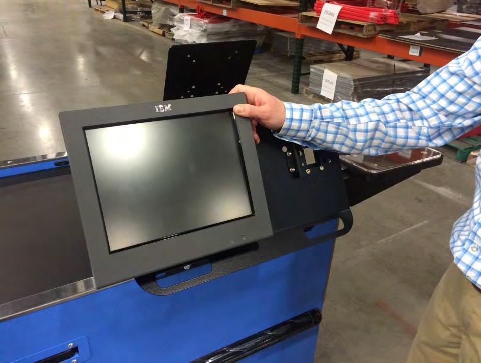 Mounting the Touch Screen Monitor on the Customer Side (Dual Monitor