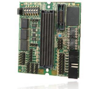 be accessed over a 32bit databus. Due to the length matched board design, the daughter boards can be used with performances of up to 800 Mbps.
