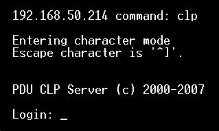 Press Enter to display a Command prompt. 3. At the Command prompt, type clp and press Enter. You are prompted to enter a login name.