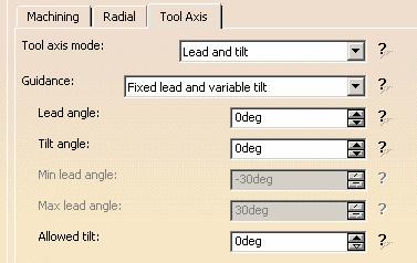 Strategy Definition (7/16) Fixed lead and variable tilt: In Fixed lead and variable tilt mode, you