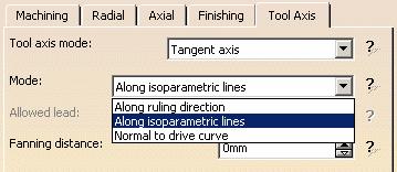 selecting the closest Iso line direction from