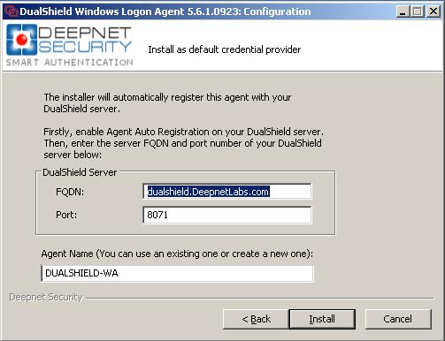 Step 5: Agent Registration Check the FQDN and Port number