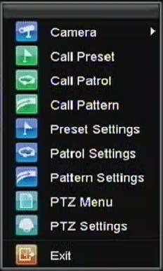 Navigate PTZ Menu PTZ menus can be navigated through with either the mouse or the front panel/remote.