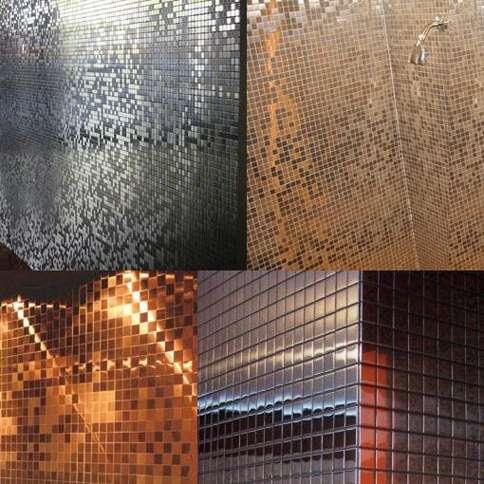 Stainless Steel Mosaics... INTRODUCTION Just like the traditional tiles and mosaics but now in stainless steel. Easy to apply and to combine with other materials.
