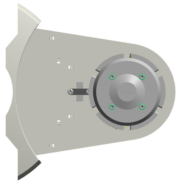 An optical sensor defines the rotation travel end and the vial position. Figure 15.