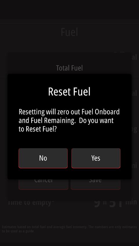Miles Per Hour (MPH) and MPG averages reset at the same time. Reset, resets fuel and all displayed averages.