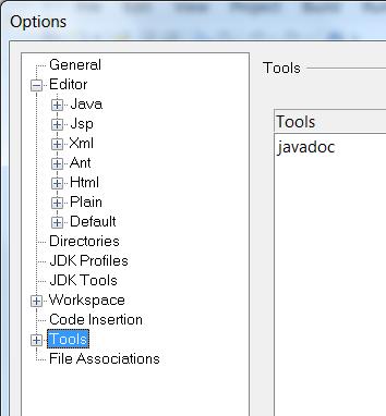 JavaDocs for JCreator Inside the