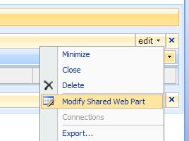 Verify that the Web Part Properties are set up correctly if they are configured individually.