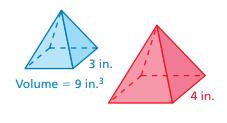 Two rectangular prisms are similar. The ratio of the areas of their bases is 25: 16.