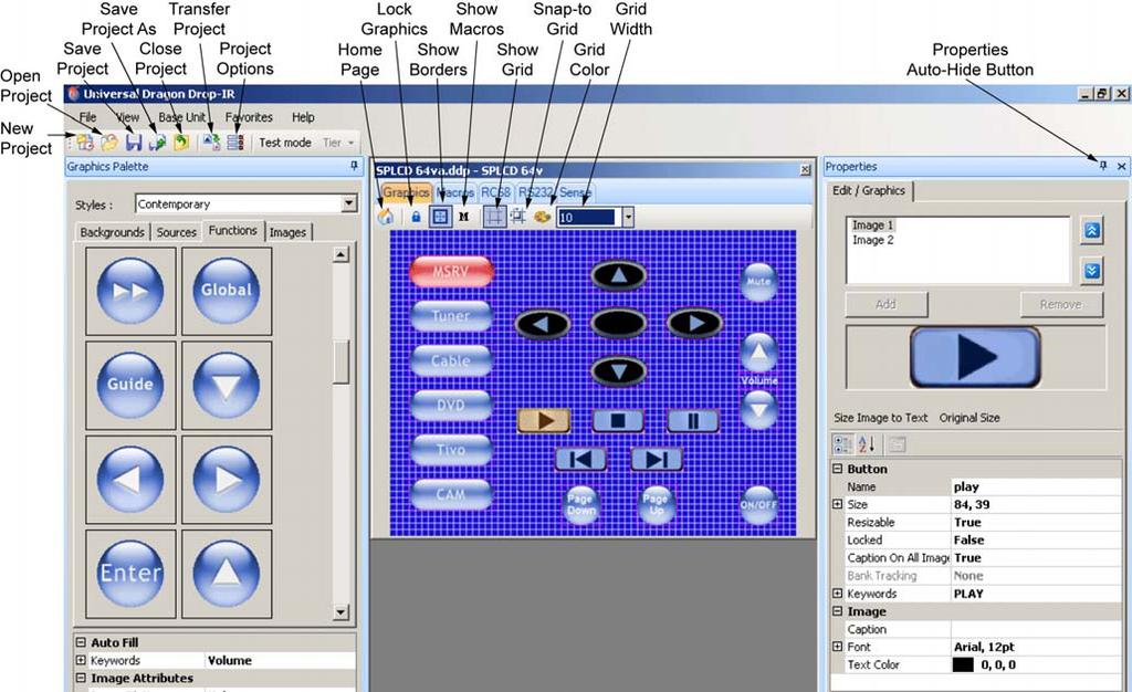 SmartPad LCD Page: 33 CREATING THE GRAPHICAL USER INTERFACE (GUI) Using Universal Dragon software, you can