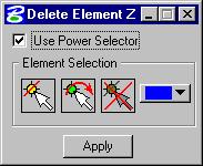 Site Modeler Main Menu Delete Site Elements This tool is used to delete a Site element that is associated with a MicroStation Element.