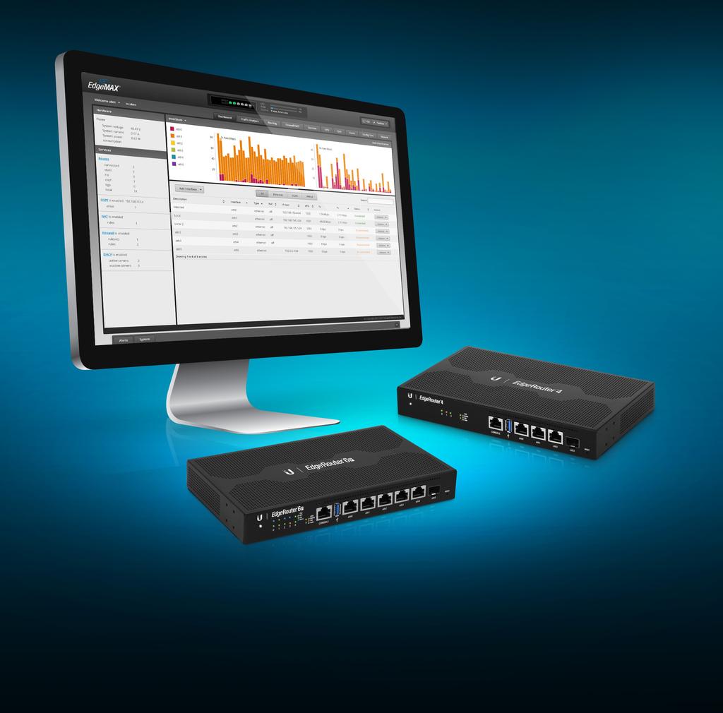 Datasheet Gigabit Routers with SFP Models: ER-4, ER-6P Sophisticated