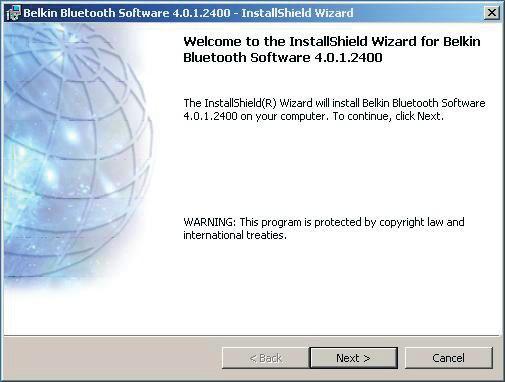 Software Setup Software Setup for Windows 98 SE, Me, 2000, and XP To install the software for the USB Adapter, follow the instructions below: Note: The installation process for Windows XP may look