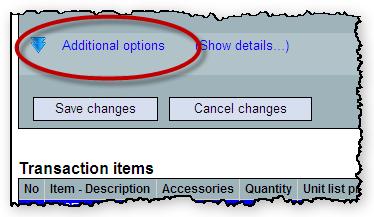 Additional Options To specify additional options (modify a pedestal or add a lock, for example),