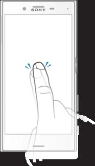 Learning the basics Using the touchscreen Tapping Open or select an