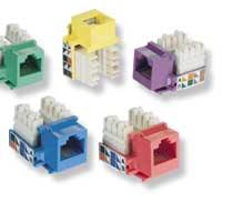 -8=Yellow, -9=Green, 1- -0=Violet, 1- -1=Electrical Ivory *Shielded jacks are not available in colors.