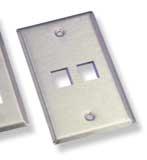 SEMTRON FACEPLATES Stainless Steel Faceplates from Semtron 2-Port PART