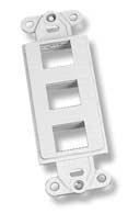 identification Icons on page 73 36 3-Port Decorator Strap PART NUMBER 1116616-X TION OUTLETS Accepts 110Connect Jacks, SL Series Jacks, MT-RJ Outlet Jacks and