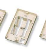 PART NUMBER 406187-X Holds up to two 110Connect Jacks or Inserts on page 39, and one
