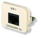AMP Communications Outlet/Enhanced Category 5 Inserts for 100 Ohm Cable AMP NETCONNECT Category 5e inserts comply with all requirements of TIA/EIA-568-A-5.