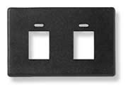 front of faceplate No backup plate required 1.80" - 1.92" Panel Knockout Dimensions 2.92" - 3.03".045" -.