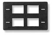 110Connect Jacks, SL Series Jacks and MT-RJ Outlet Jacks May require backup plates depending on furniture style Panel Knockout