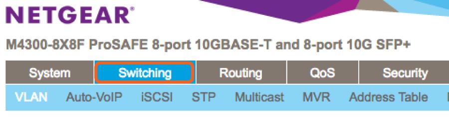 4 Switch Configuration (Manual) This section gives the settings for the Savant qualified Netgear 10G