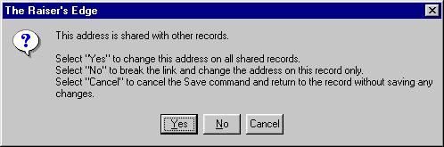 A DVANCED PROCESSES OF MEMBERSHIP SCANNING 83 10. To save the address changes and close the address record, click Save and Close on the toolbar.