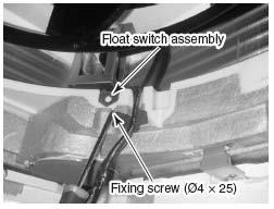 Removing Float Switch Remove bell