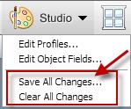 Selecting the Cancel button throws all current changes in the dialog away. If an edit has been made, the snapshot that the changes were made on will be bolded in the Select Asset Snapshot box.