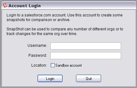 You will then be prompted to log into the Org that you want to automate the Snapshot. 8.