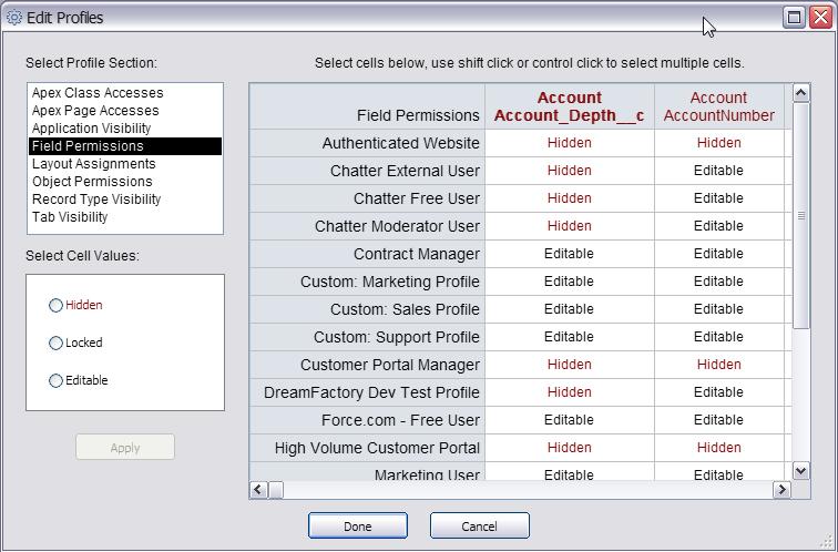 Edit Profiles The Edit Profiles option allows users to edit profile metadata directly within Snapshot.