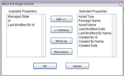 Next, select either an individual or multiple assets by checking the box on the left hand side of the dialog. 4.