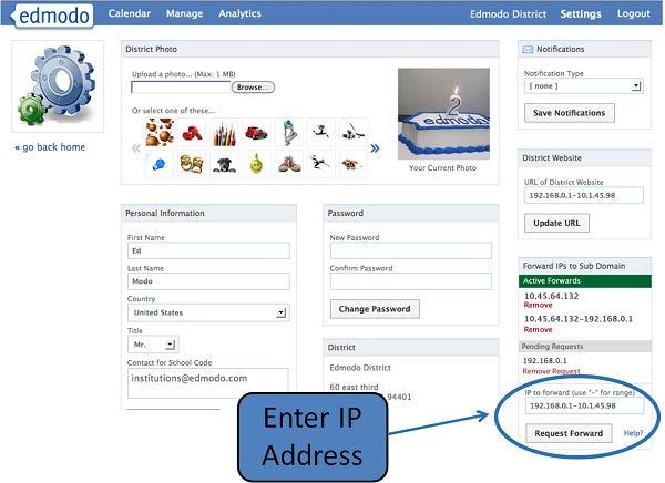 Redirect Users to Your Subdomain Once you have created a district subdomain, it is best practice to direct users to log in to Edmodo through the subdomain URL.