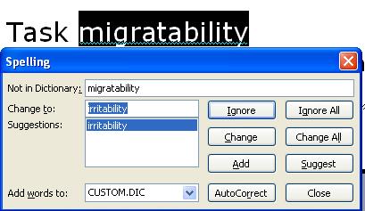 Principles of Flexibility (3 / 6) Task migratability passing