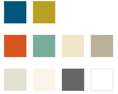 1 GRAPHIC ELEMENTS colors The hexadecimal numbers below show the color palettes used across all Montreat websites.