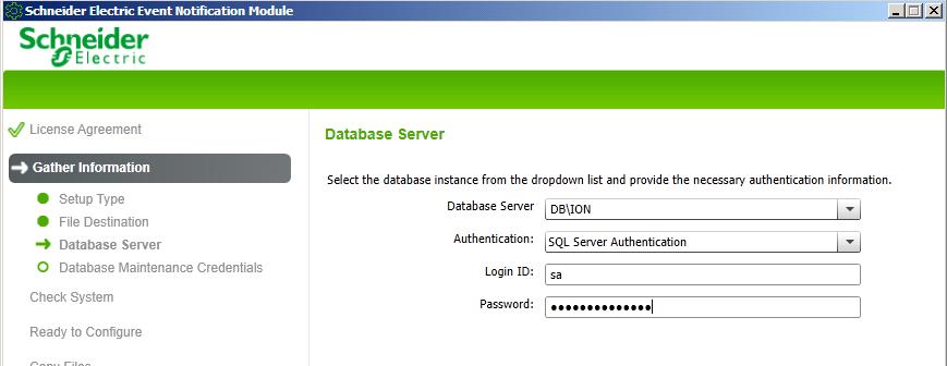 Database Server: -Select the database server instance from database server.