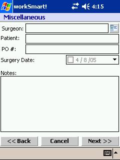 Enter the surgeon s name or if you have the surgeon in your contact list, hit the contact button next to the surgeon name field to open the contacts page and select the surgeon from your list of