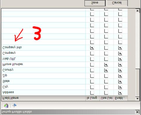 Note: If you use multiple databases, edits made to the profile fields will only apply to the database that was edited.