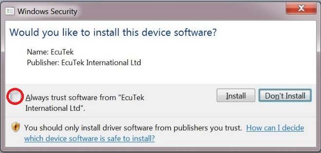 3. At this stage, you will be installing the drivers for both the USB Dongle Key and your OBDII-to- USB Cable.
