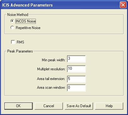 2 Processing Setup Detection Advanced Detection Parameters Xcalibur s default options provide suitable chromatographic peak detection for most applications.